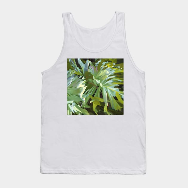 Philodendron Leaves Tank Top by DANAROPER